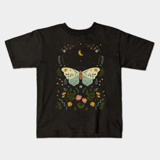 Floral Lepidoptera Butterfly Kids T-Shirt